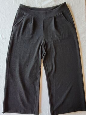TOAS & CO Black Wide-Leg Pull-On Pants size XL